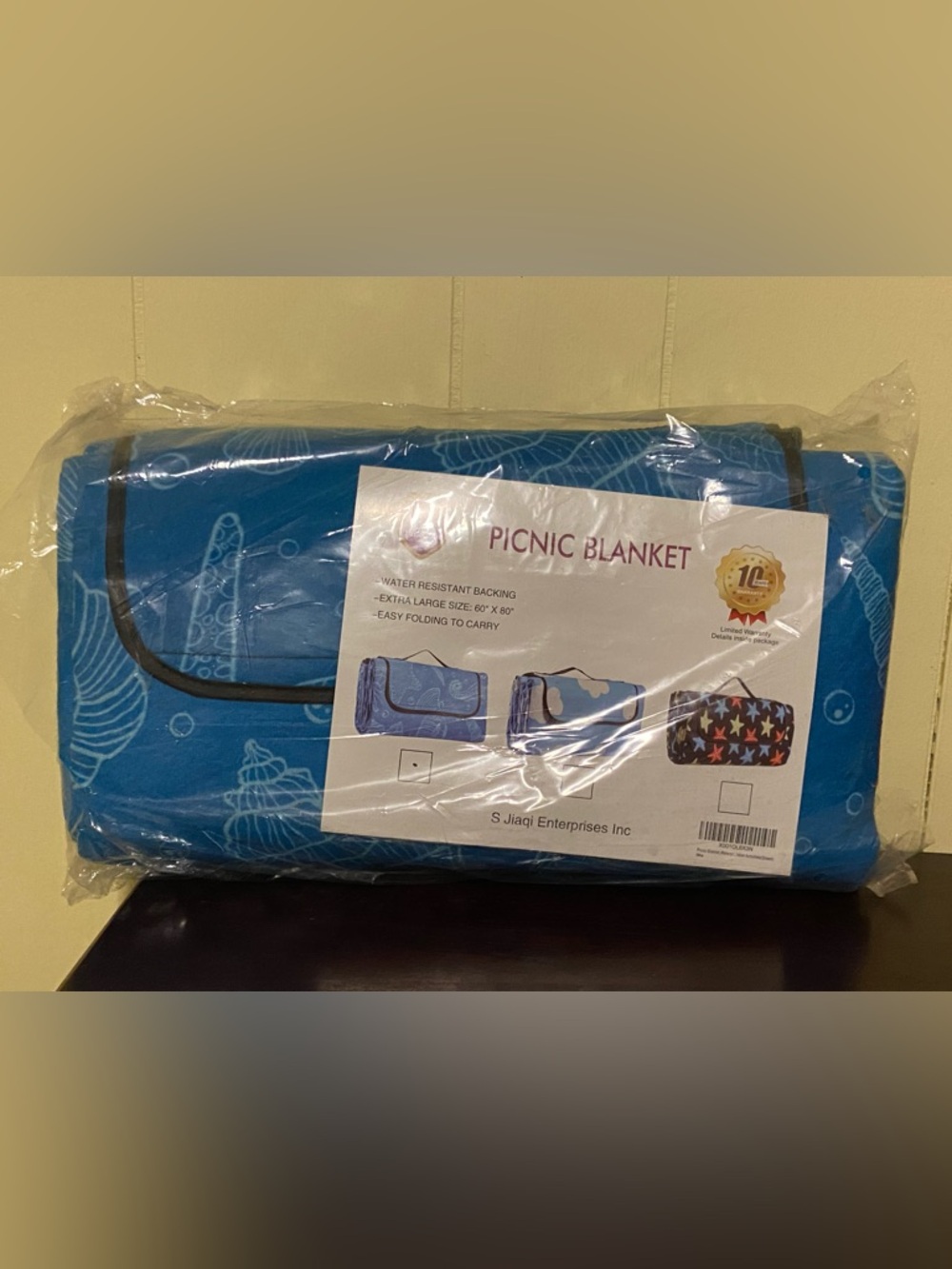 Blue Picnic Blanket - Waterproof Outdoor Mat